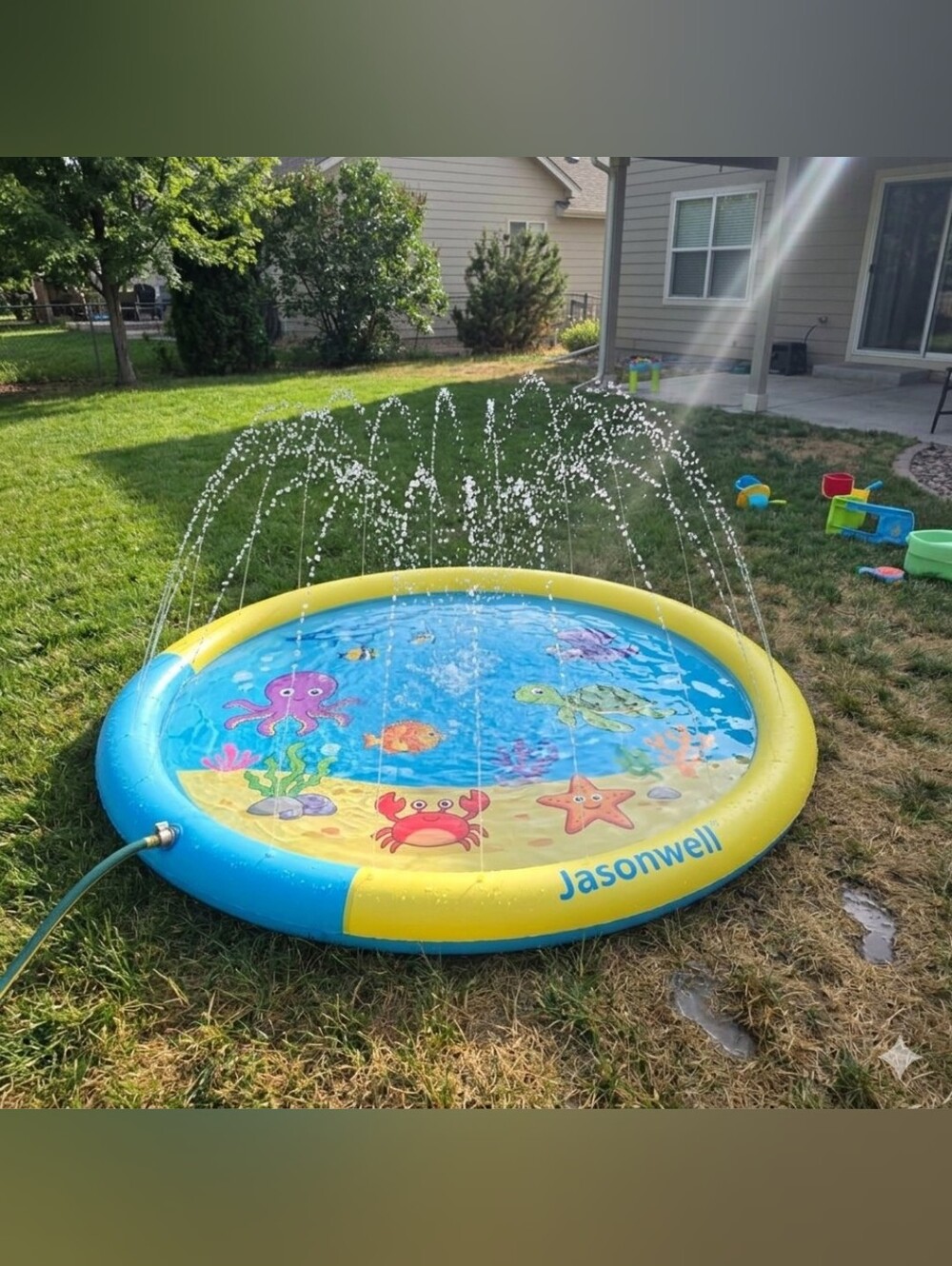 Splash Pad Sprinkler/ Play Mat for Kids, Outdoor Water Toys Inflatable